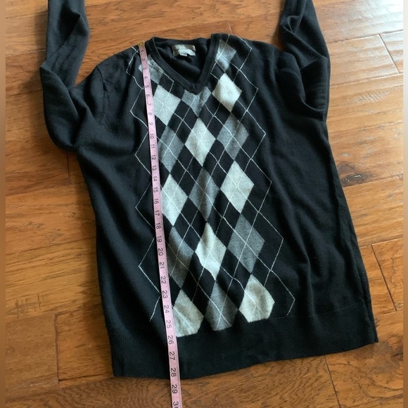 Mens Merona Black Wool Sweater - Picture 6 of 15